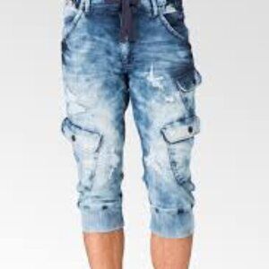 kARV Blue Ankle Cropped Jeans with Stylish Fit